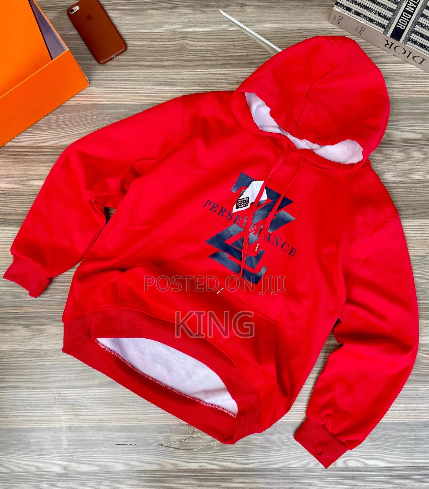 Red Wooly Hoodie