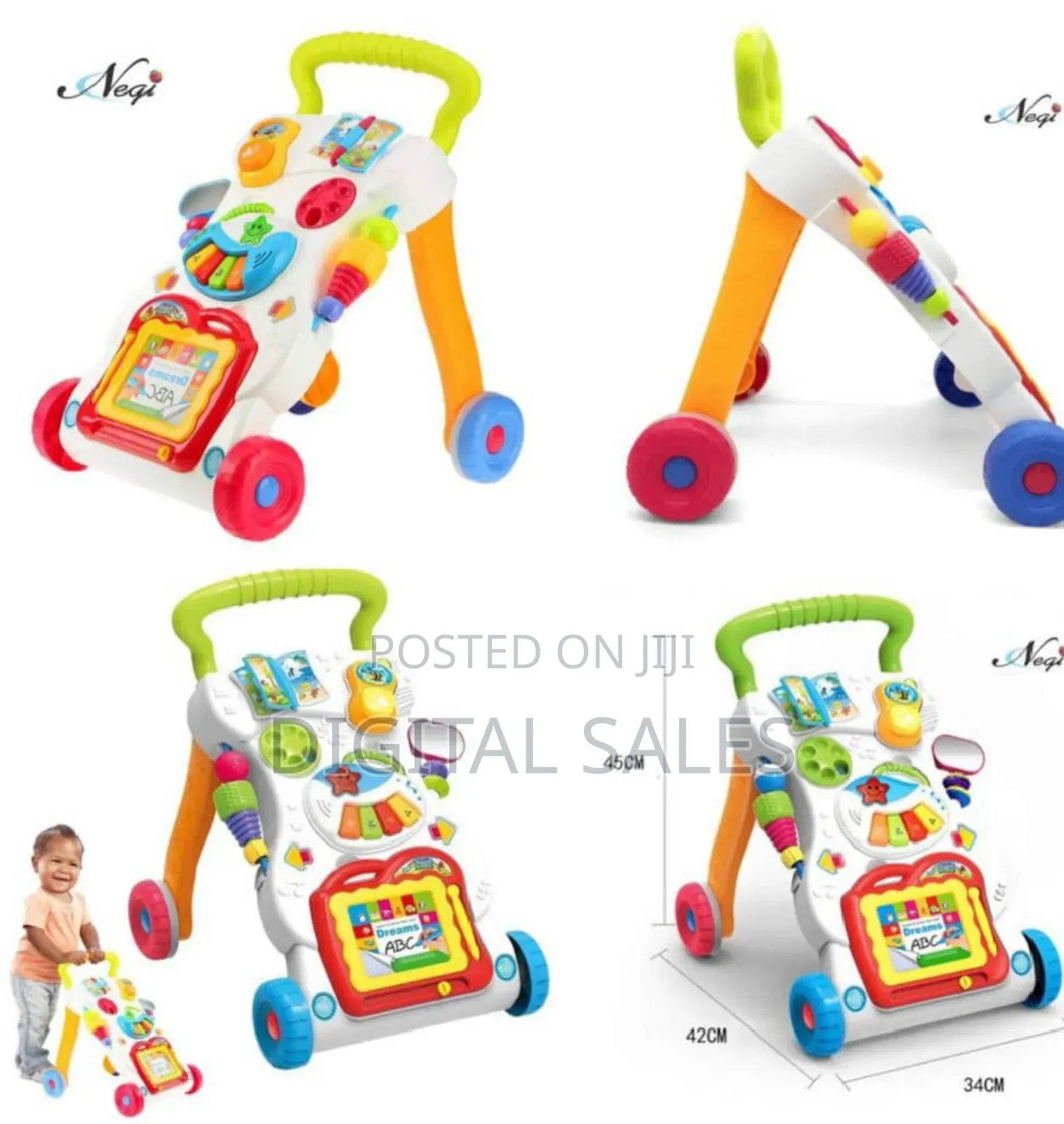 New Children Musical Push and Pull Walker.