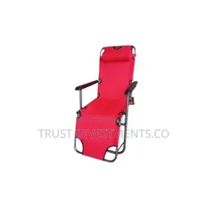 Photo - Luxury Folding Chair/ Beach Chair-Red Colour