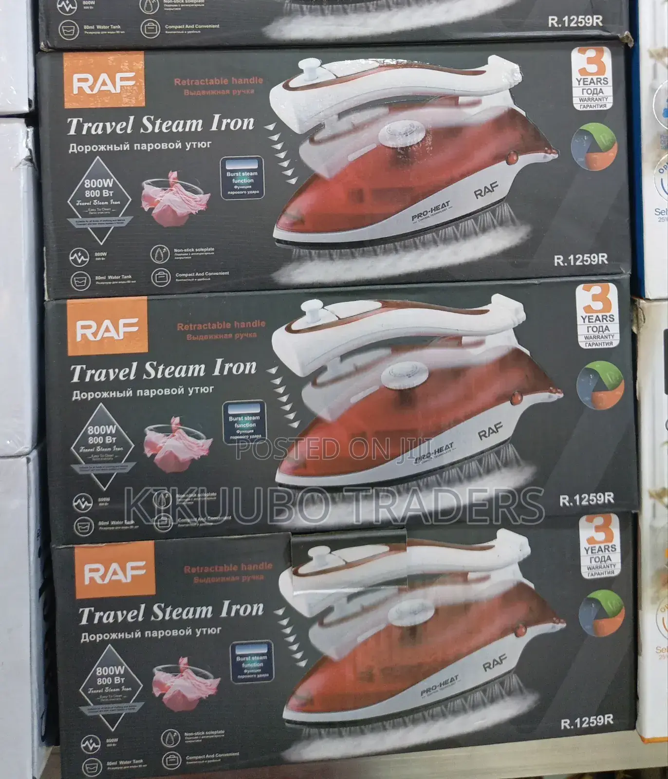 RAF Portable Travel Steam Iron