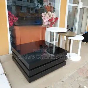 Black Square Certer Table 85cm Square by 45cm Height