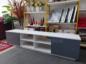 Tv Stand Unit White and Grey 175cm Length by 35cm Width 45cm
