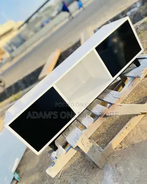 White Tv Stand Unit and Black Drawer 180cm×35/45