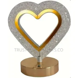 Photo - LED Heart Shaped Table Decorative Touch Operated Night Lamp