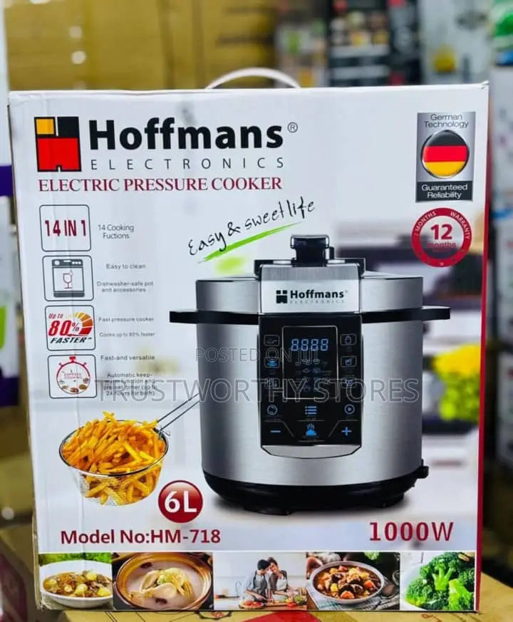 6 Litres Hoffmans Electric Pressure Cooker