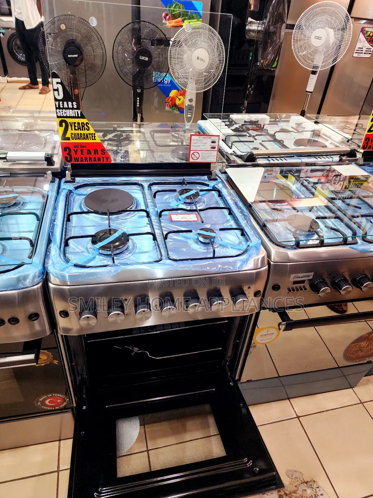Blueflame Gas Cooker 60cm (3+1) With a Glass Top