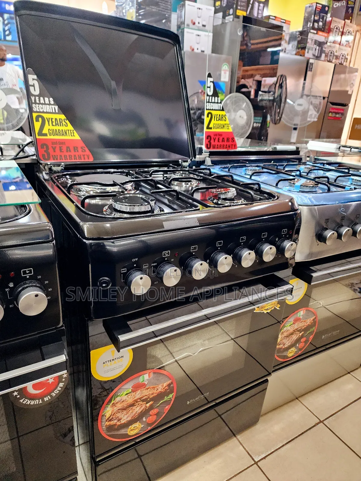 Blueflame Gas Cooker 60cm (2+2) Black