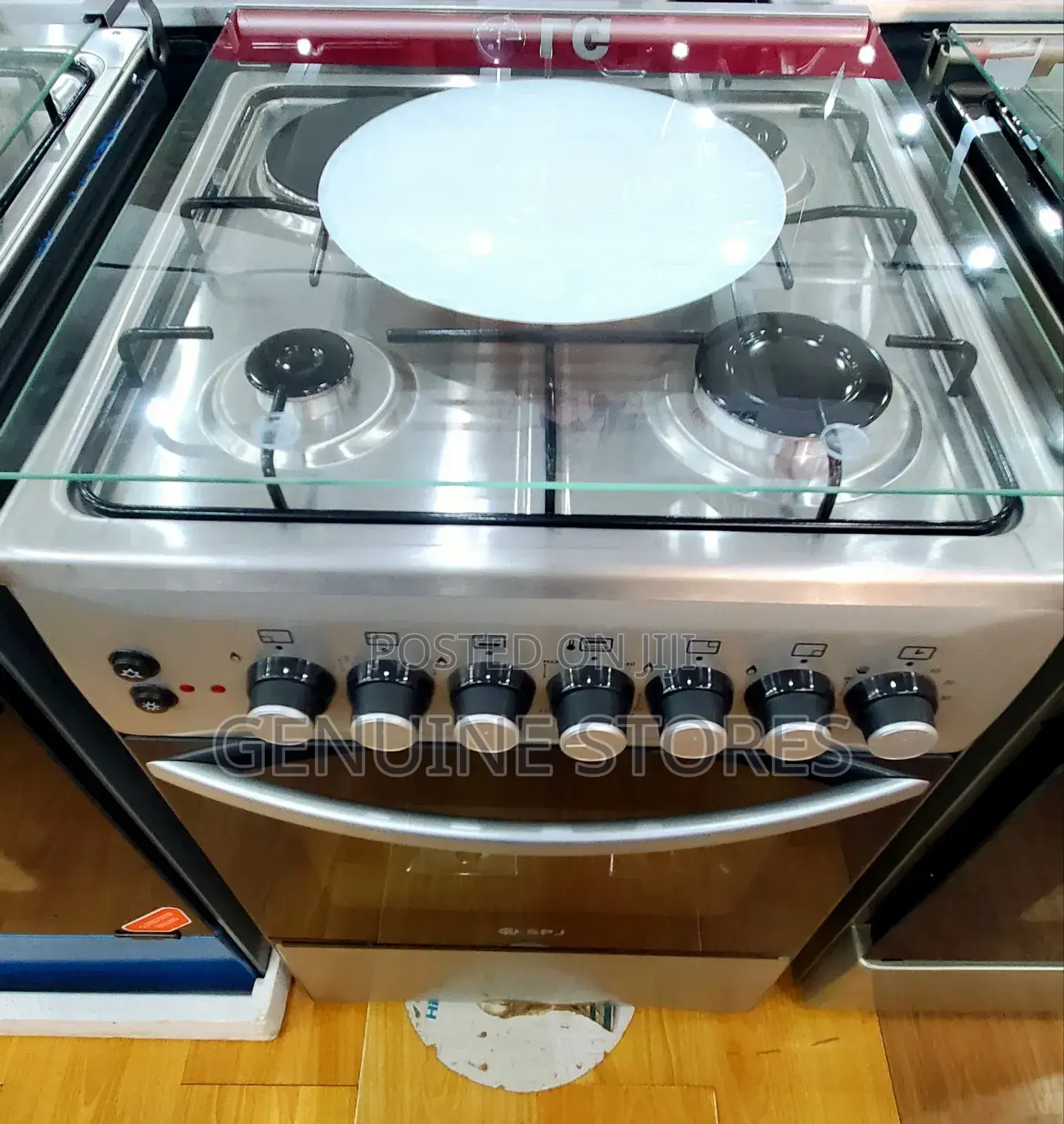 SPJ 50*50cm Cooker / 3 Gas Stoves + 1 Electric Plate