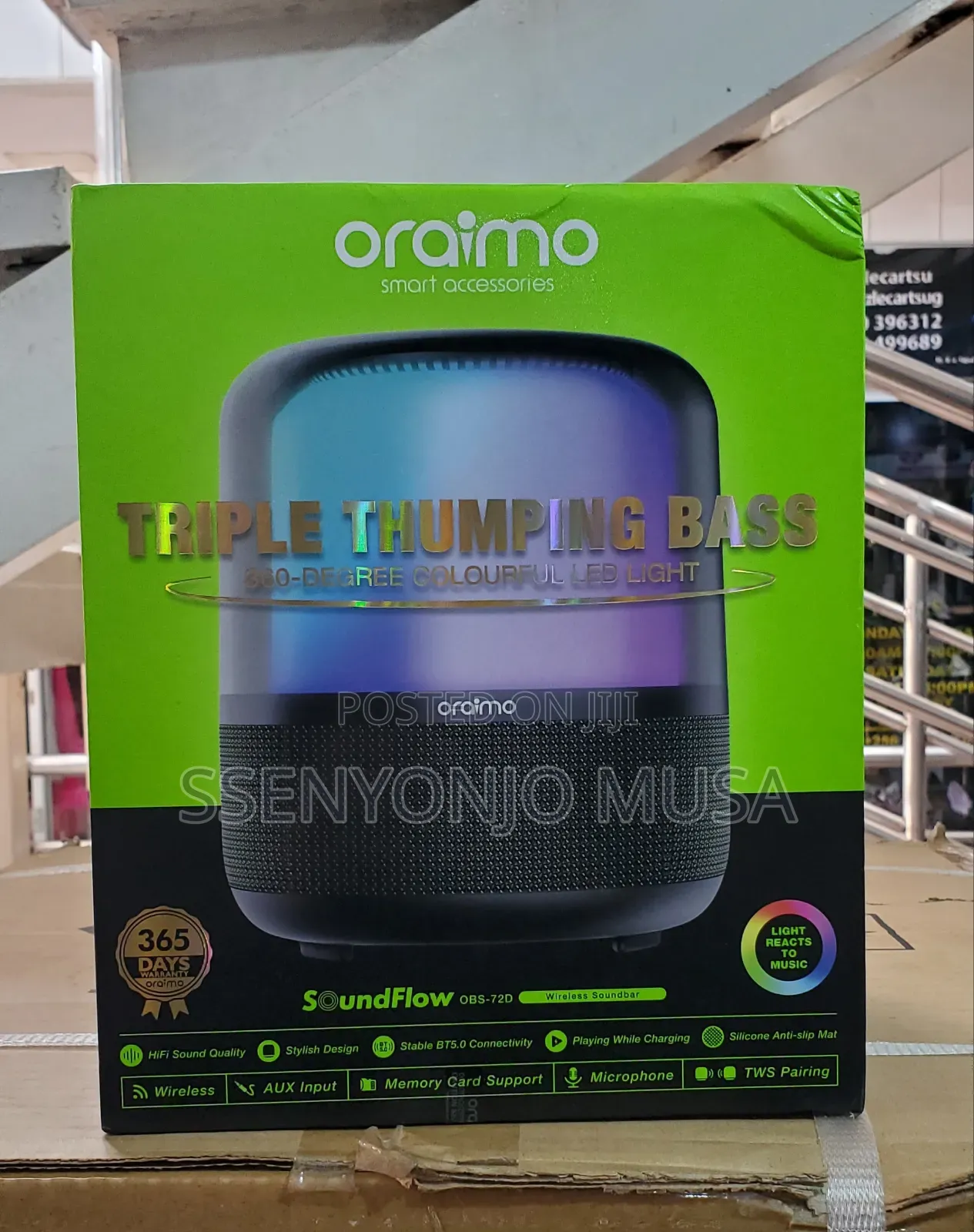 Oraimo Soundflow Wireless Soundbar | Triple Thumping Bass-