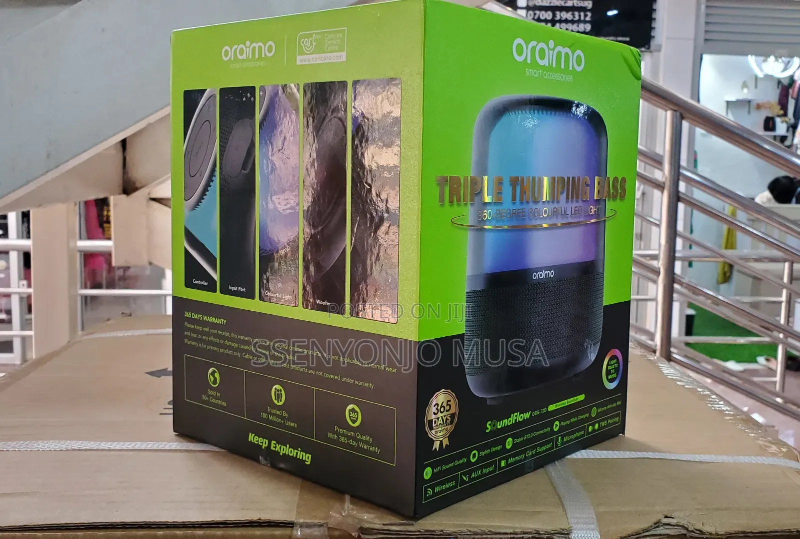 Oraimo Soundflow Wireless Soundbar | Triple Thumping Bass-