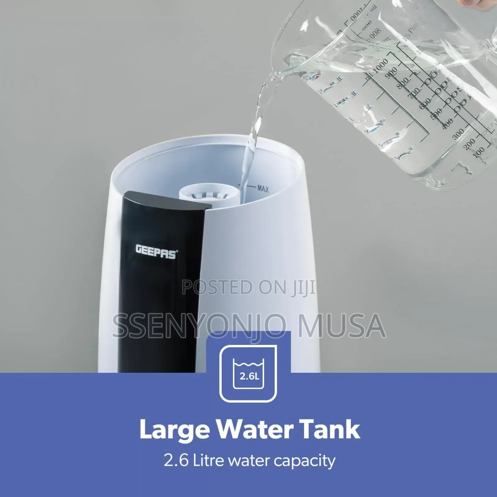 Geepas Humidifier 2.6l Whisper-Quiet Ghu63072