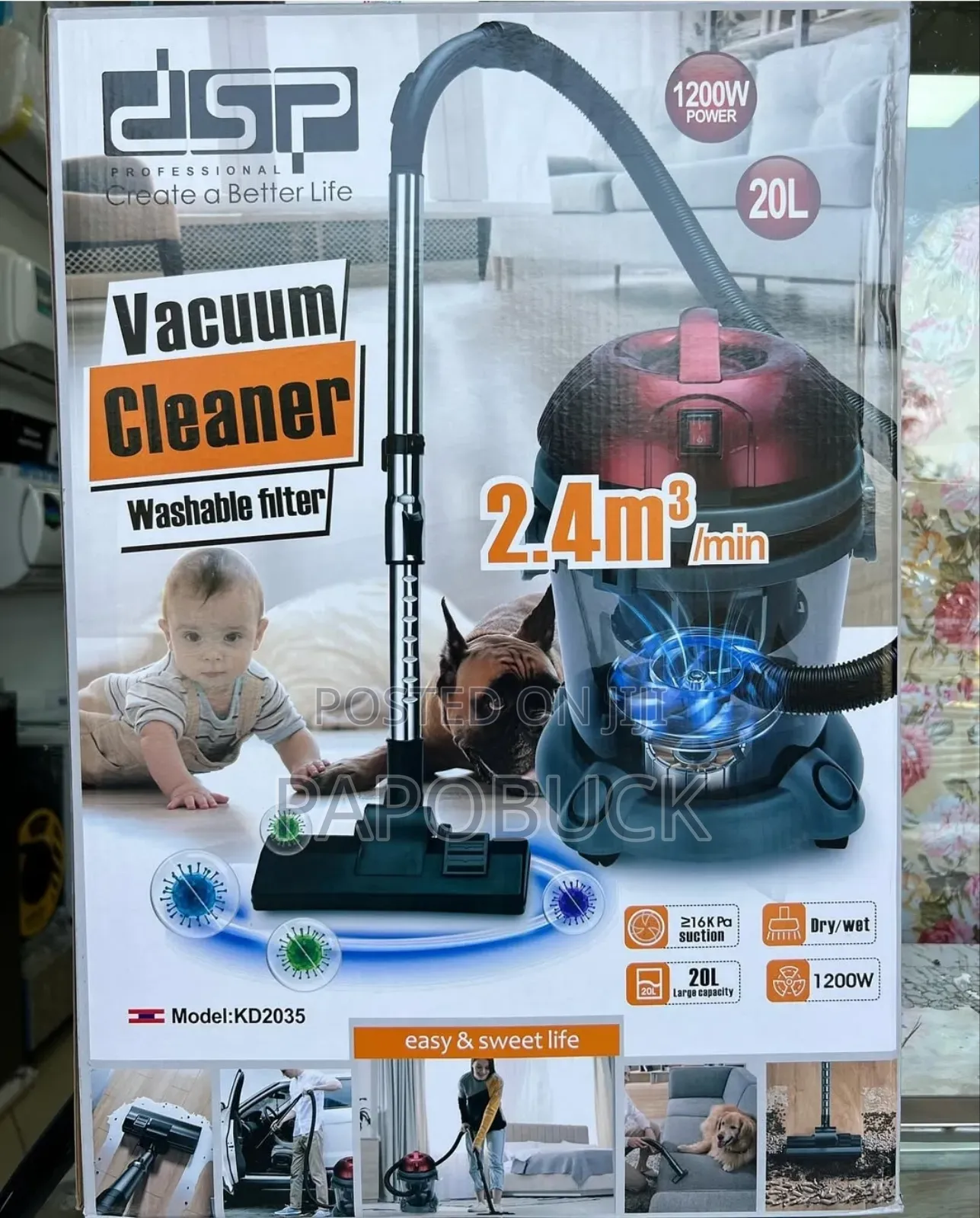 DSP KD2035 Strong Suction Vacuum Cleaner