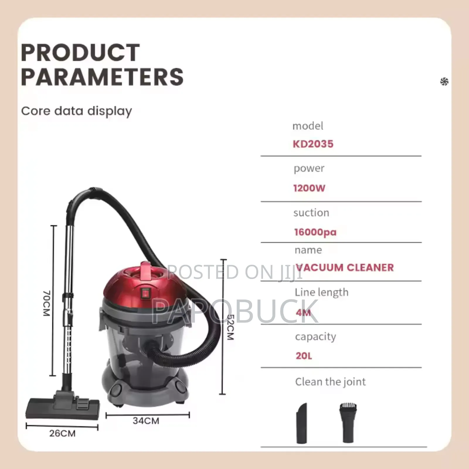 DSP KD2035 Strong Suction Vacuum Cleaner