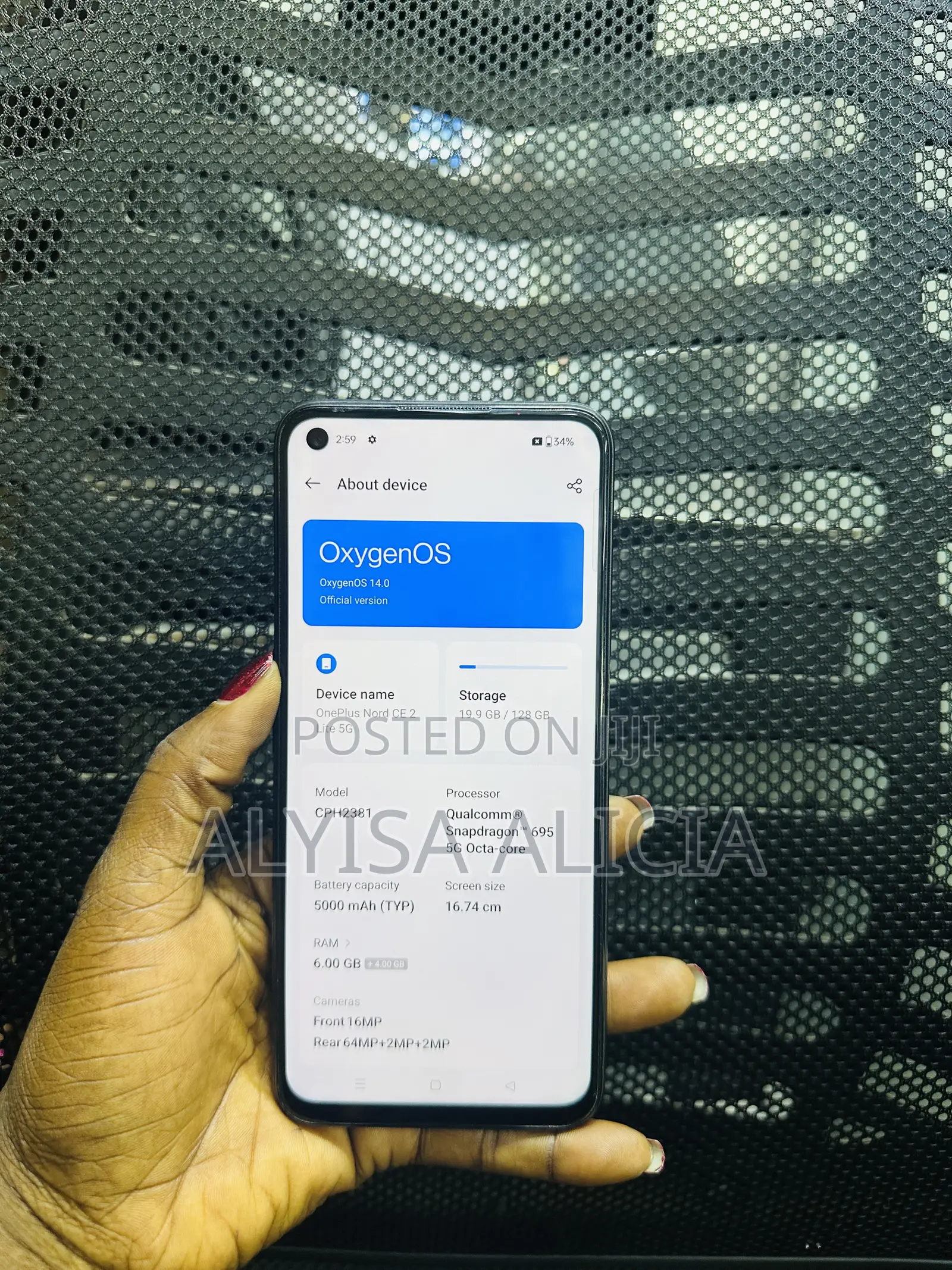 OnePlus Nord CE 2 Lite 5G 128 GB Black