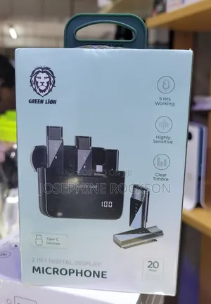2 in 1 Digital Display Mini Microphones