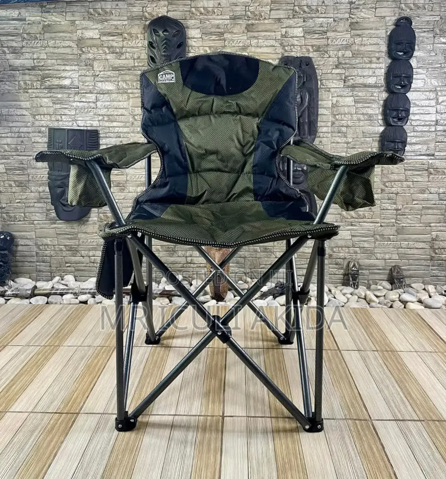 Original Foldable Thick Canvas Camp Master Camping Chair