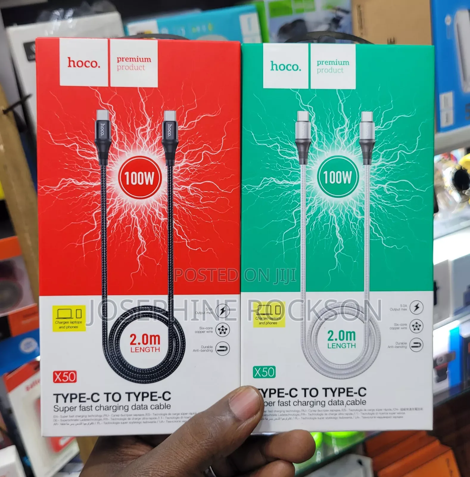 HOCO 2M Type C to Type C Data Cable