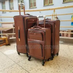 Travel Leather Bags Set