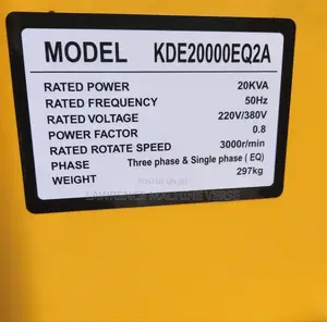 Silent Diesel Generator 20KVA Both Single and Three Phase
