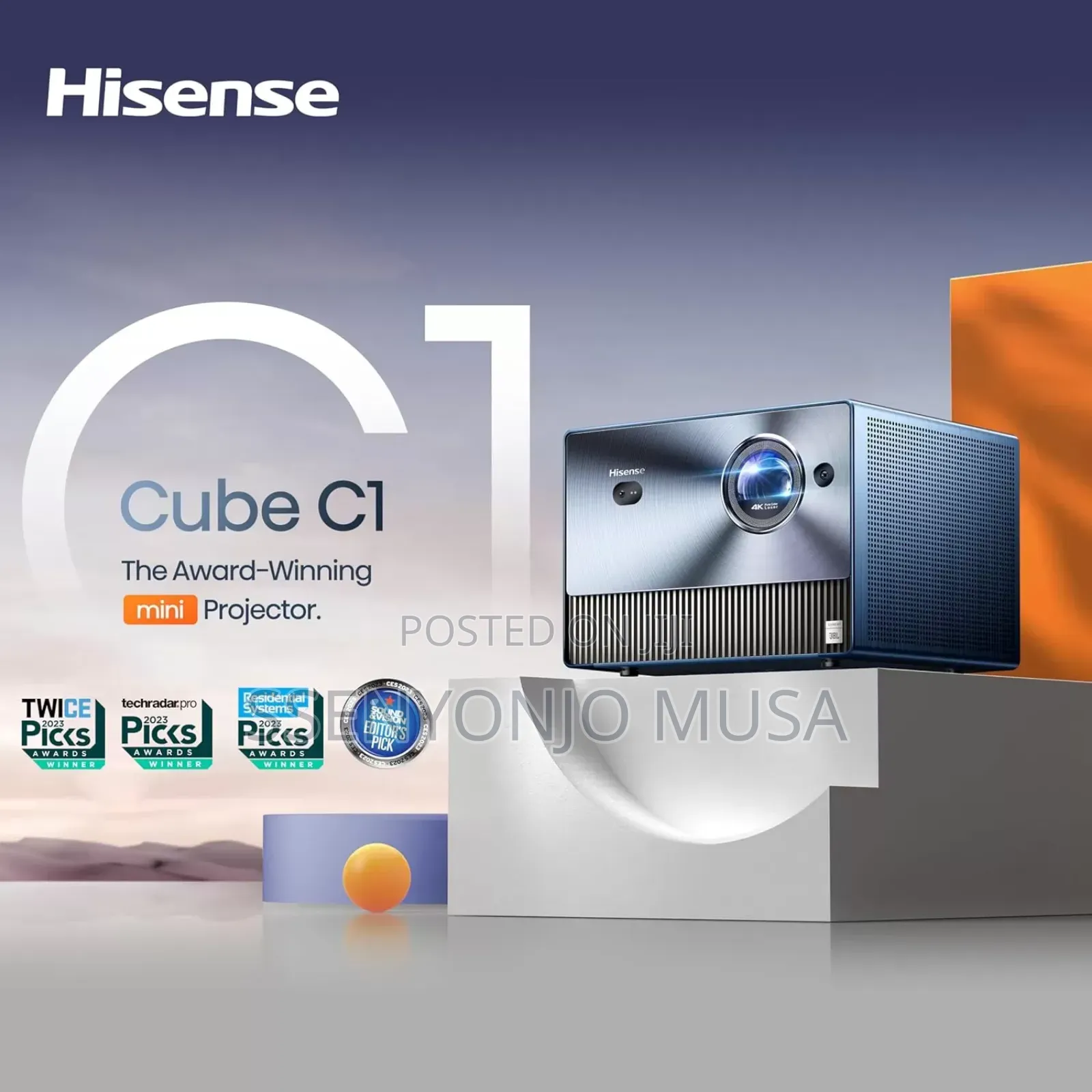 Hisense C1 Laser Projector | Portable Mini Projector With
