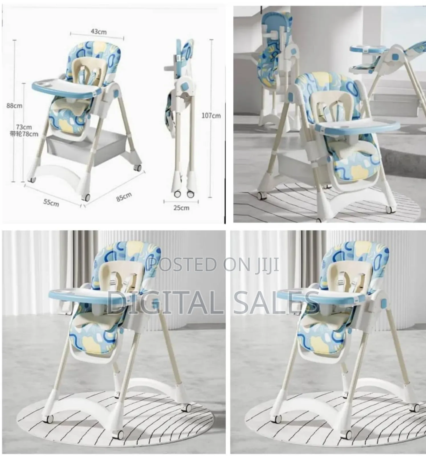 Foldable Baby Dining Table Chair