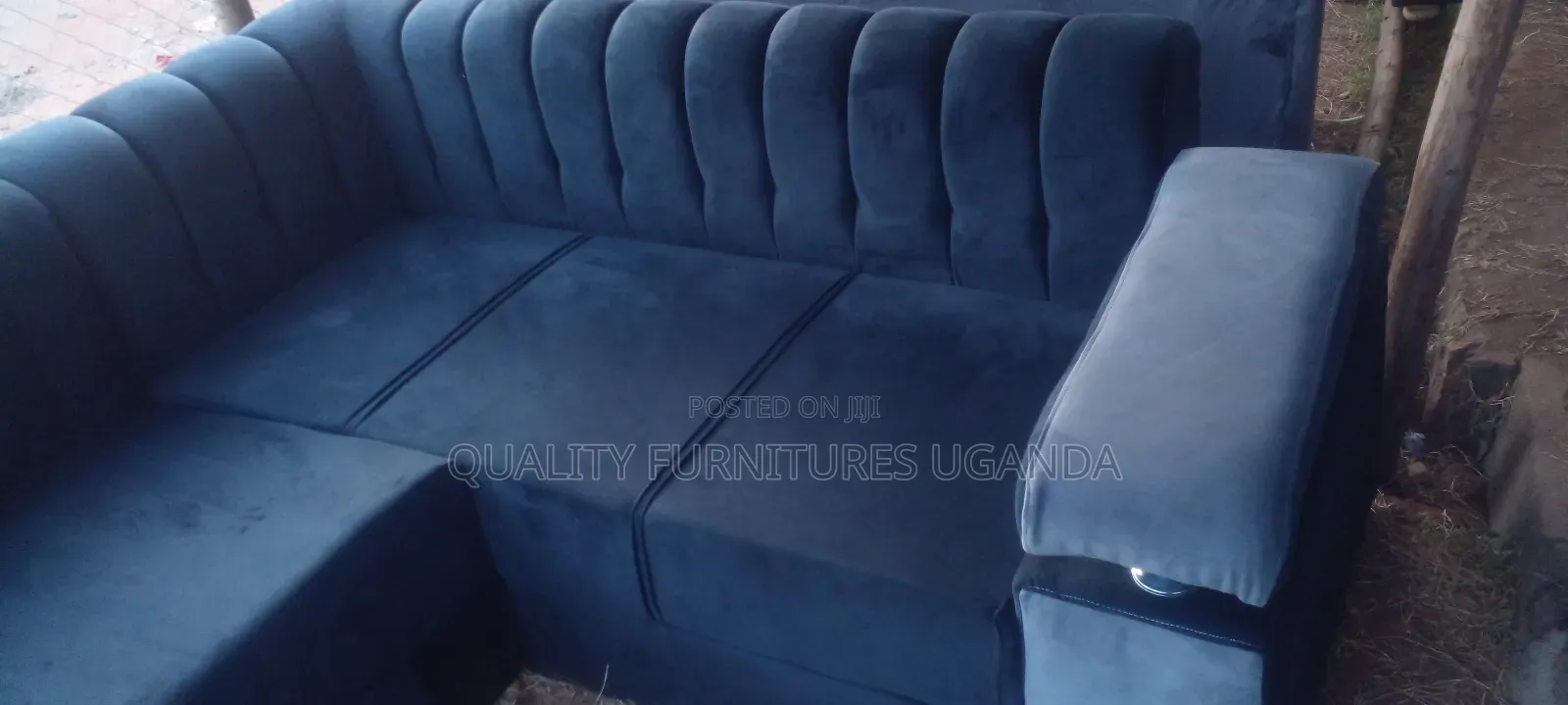 Mordern Black L Shaped Sofa