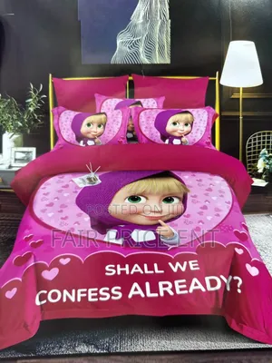 Kids Charactered Duvet Covers Sets.( Pink)