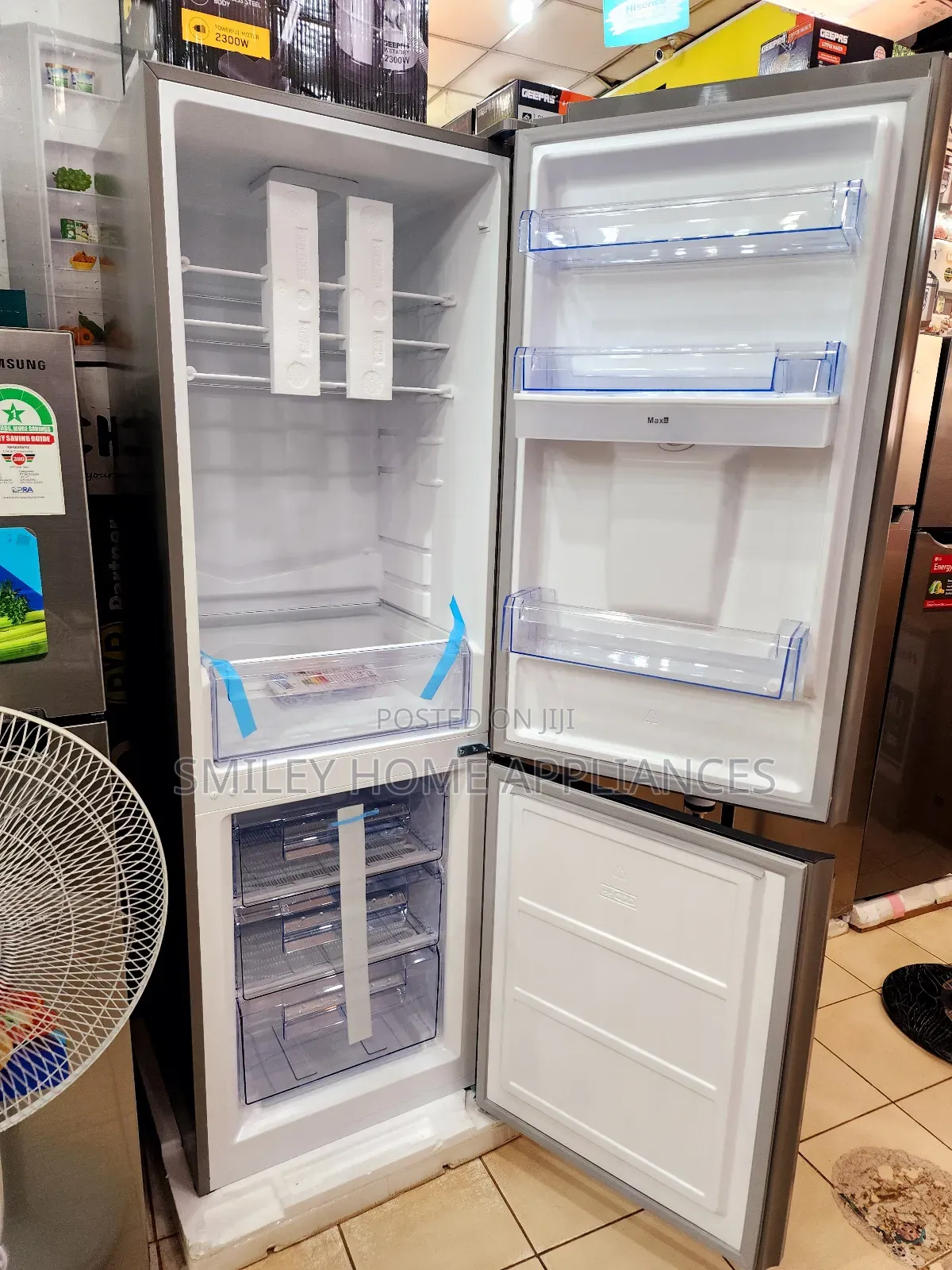 350ltrs SPJ Black Mirror Finish Refrigerator