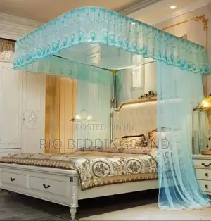 Rail Mosquitonet With Two Stand / Colour Blue Green