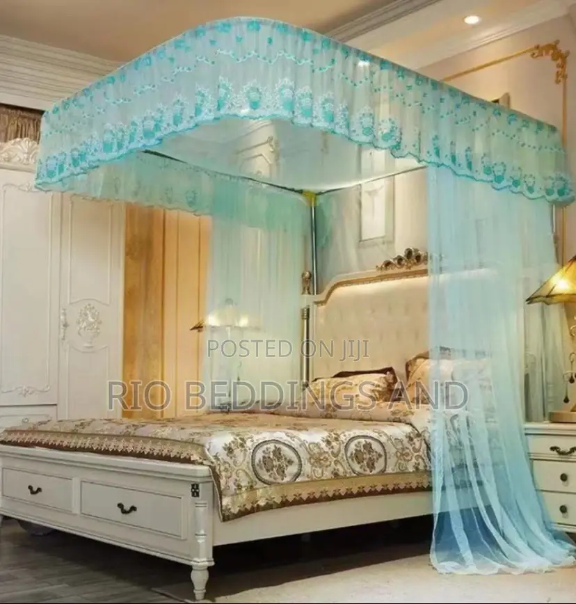 Rail Mosquitonet With Two Stand / Colour Blue Green