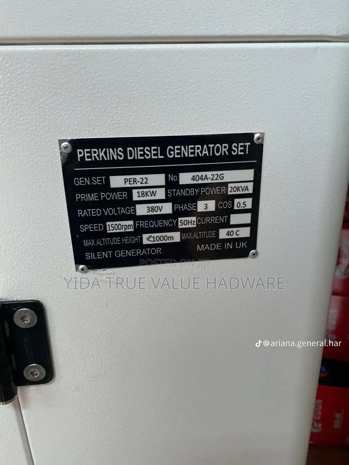 20 Kv Perkins Diesel Generator