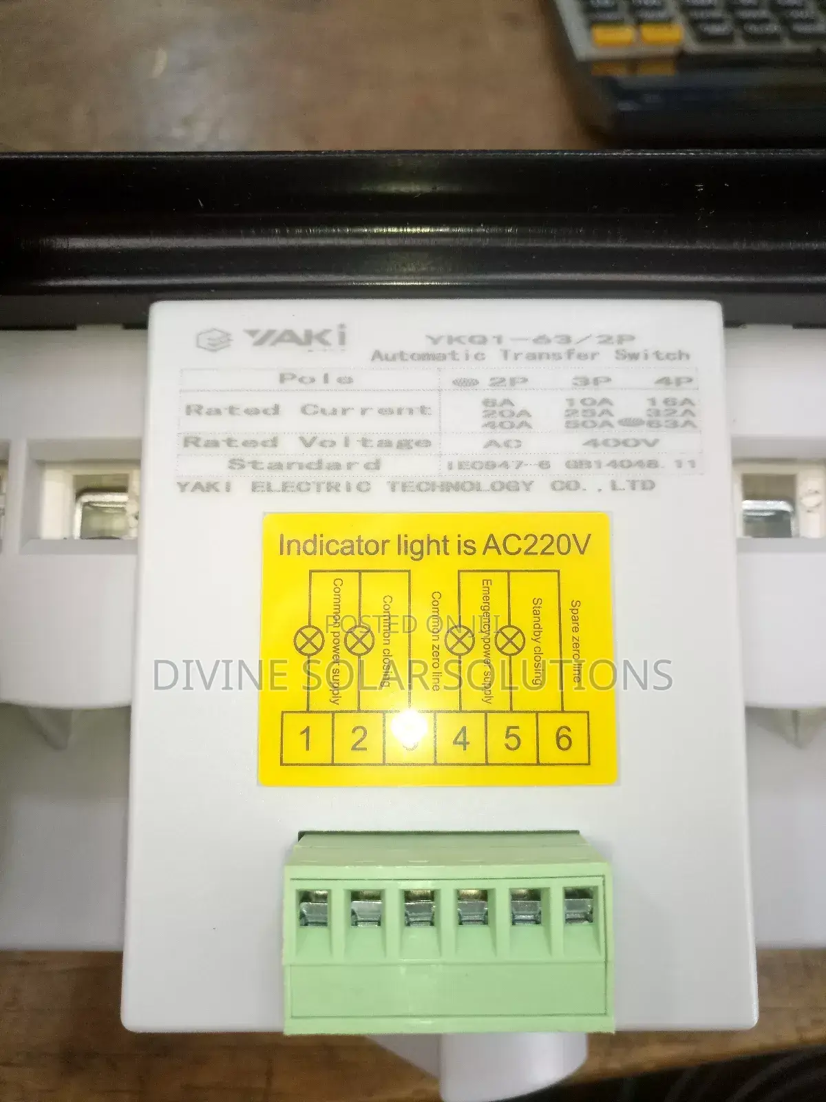63A Automatic Change Over Switch