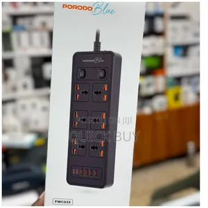 Photo - Porodo Blue 6-Ac Dual Switch