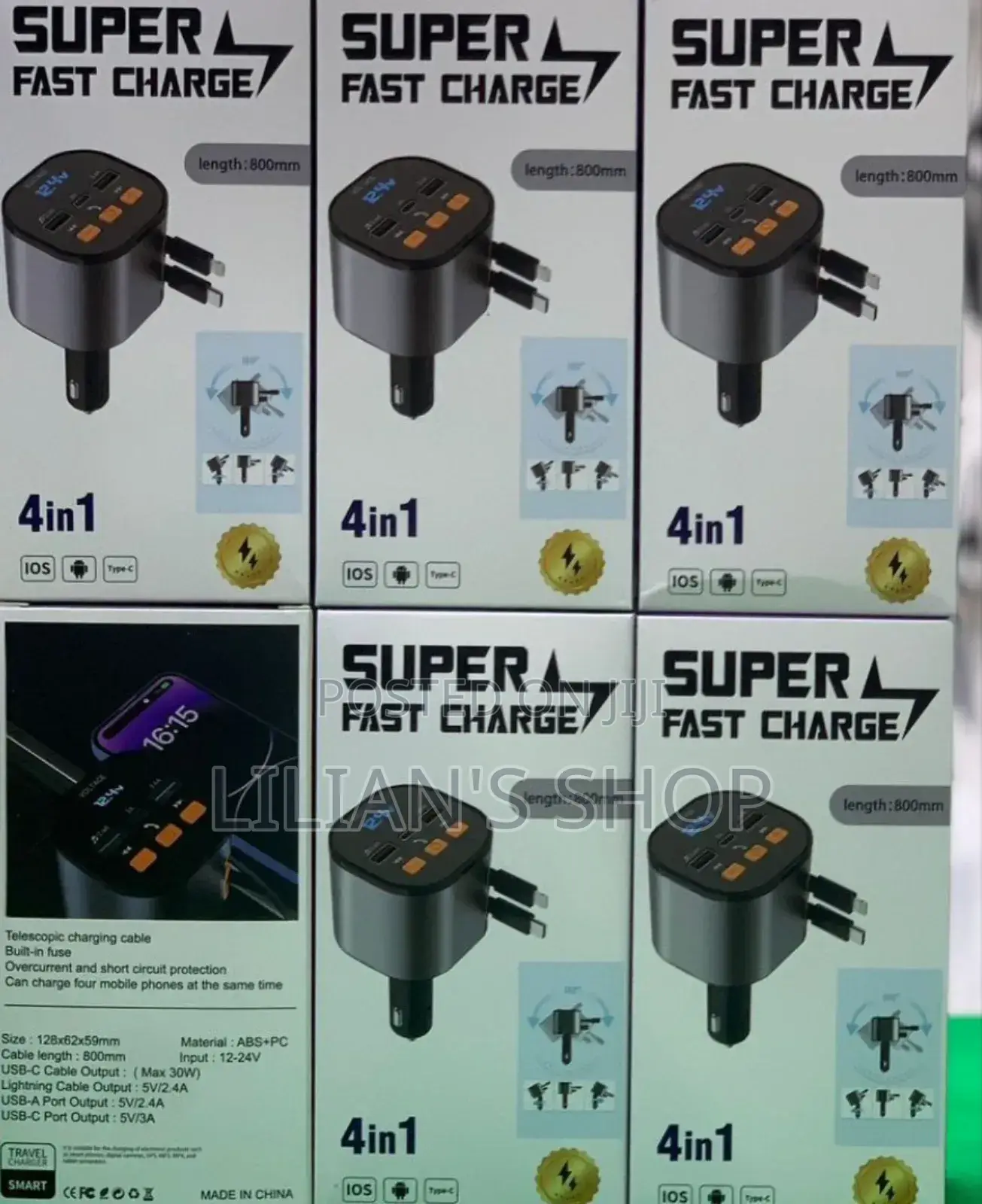 4 In1 Super Fast Charger With Mp3