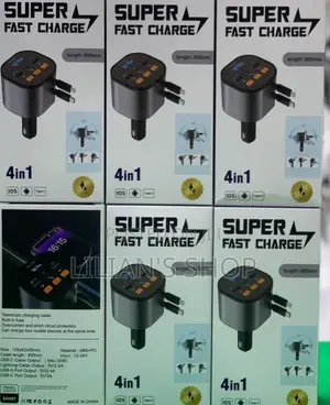 4 In1 Super Fast Charger With Mp3