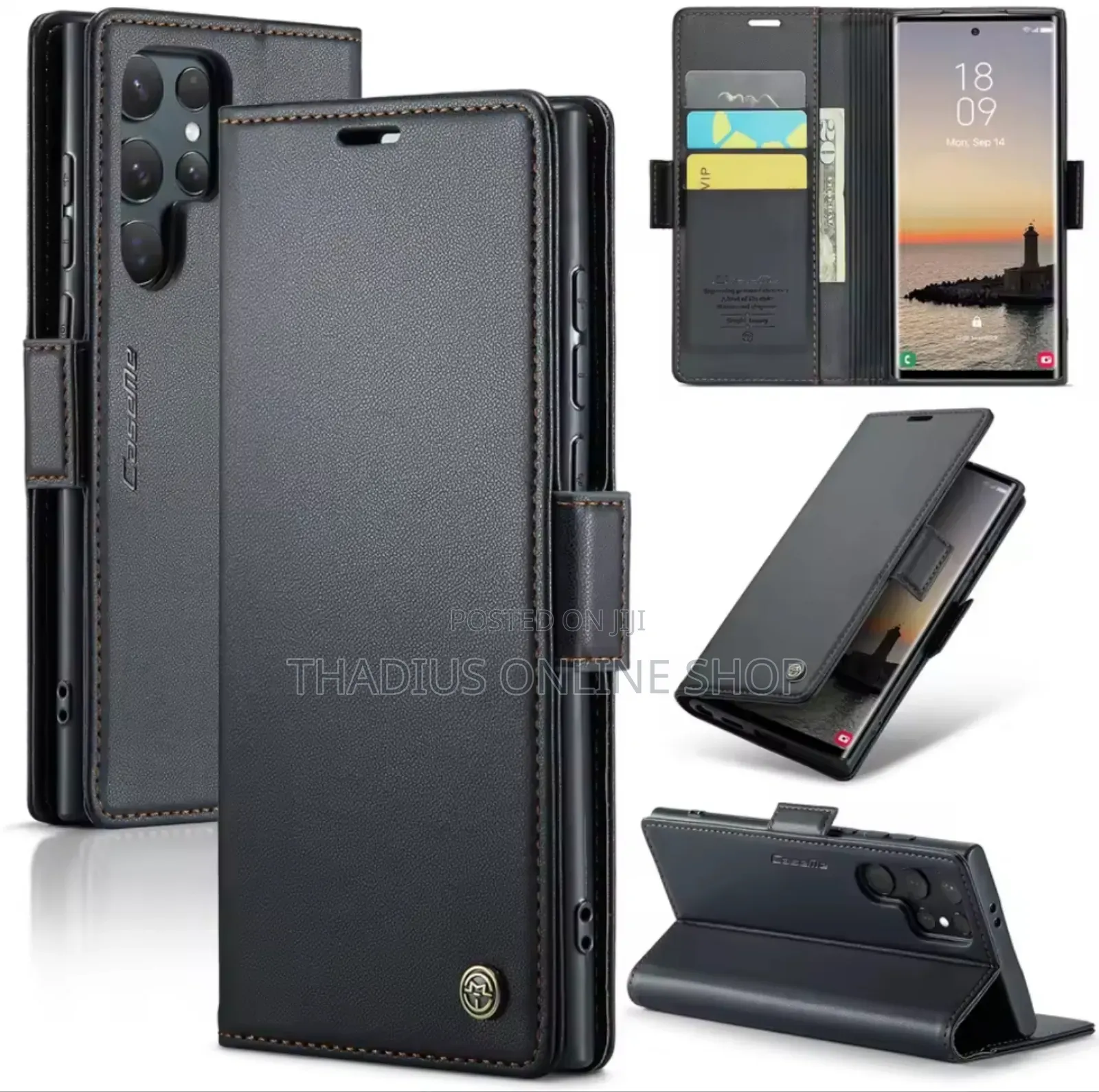Samsung S22 Ultra Super Leather Flip Cover