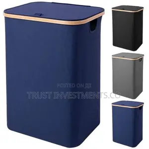 Photo - Laundry Basket Navy Blue
