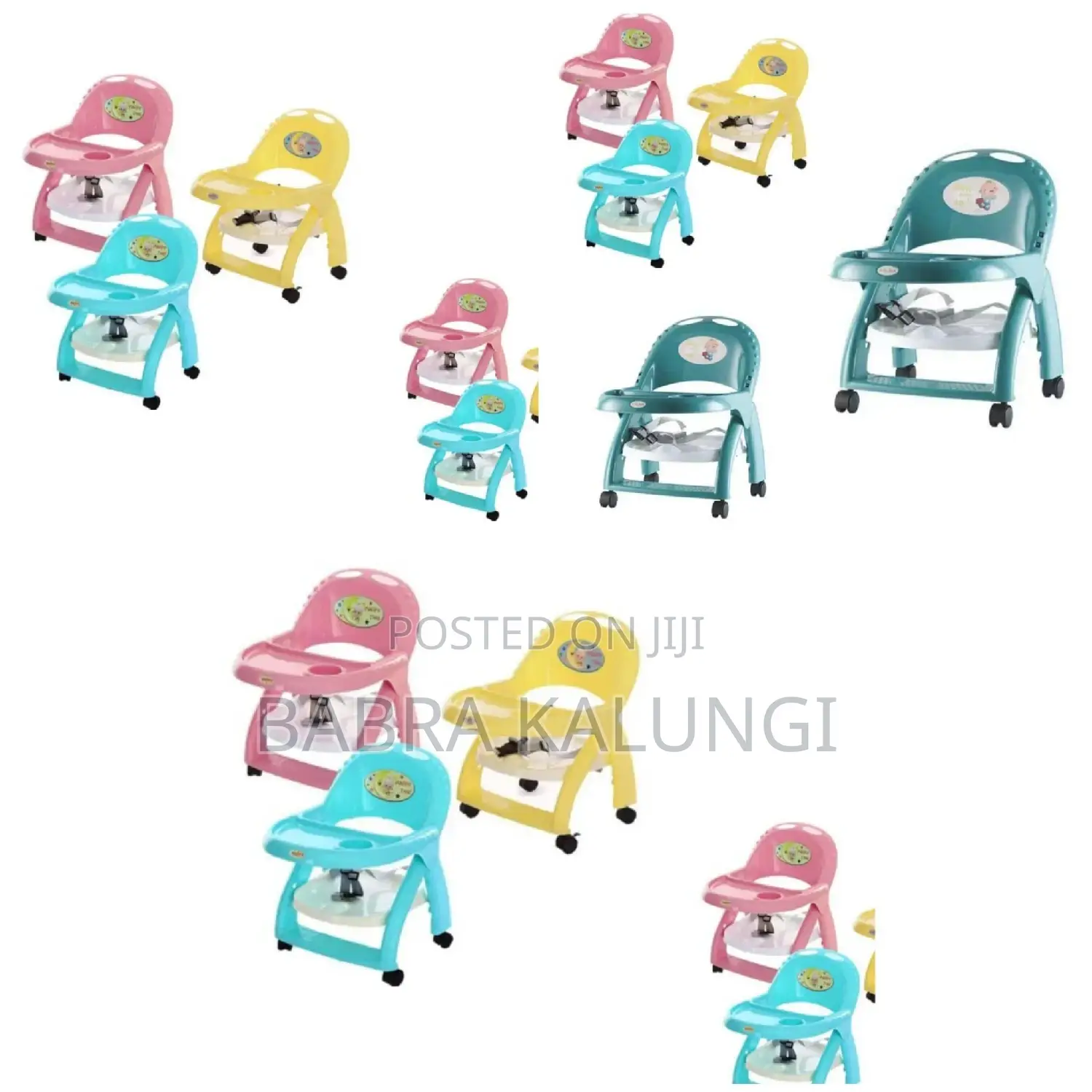 Infant Portable Feeding Chair With Removable Wheels