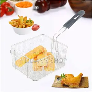 Deep Fryer Basket With Non Slip Handle