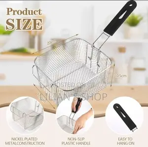 Deep Fryer Basket With Non Slip Handle