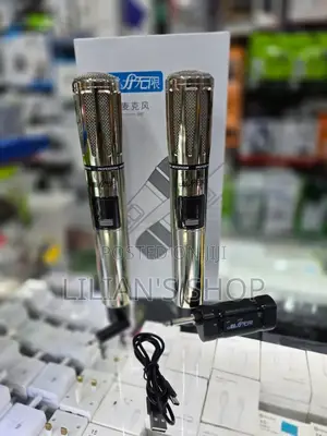 2 Metalic Heavy Duty Uhf Wireless Microphone