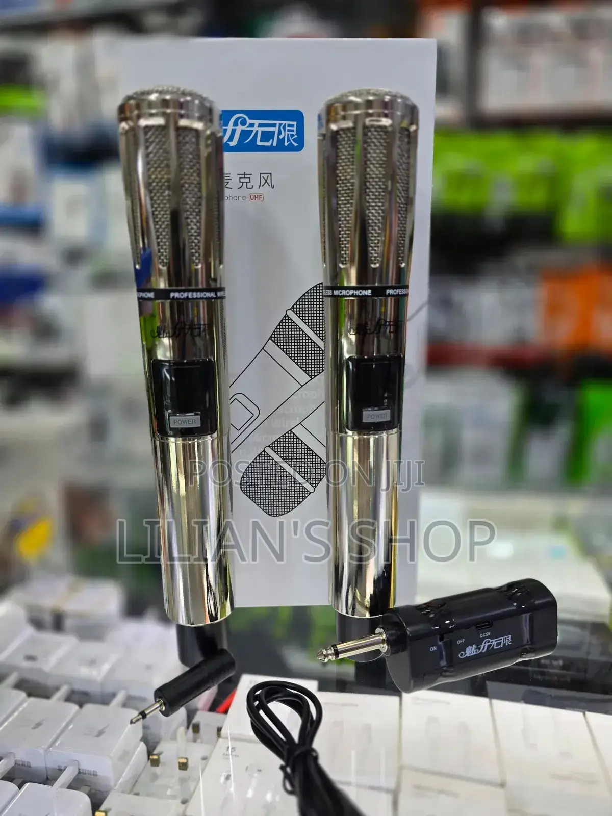 2 Metalic Heavy Duty Uhf Wireless Microphone
