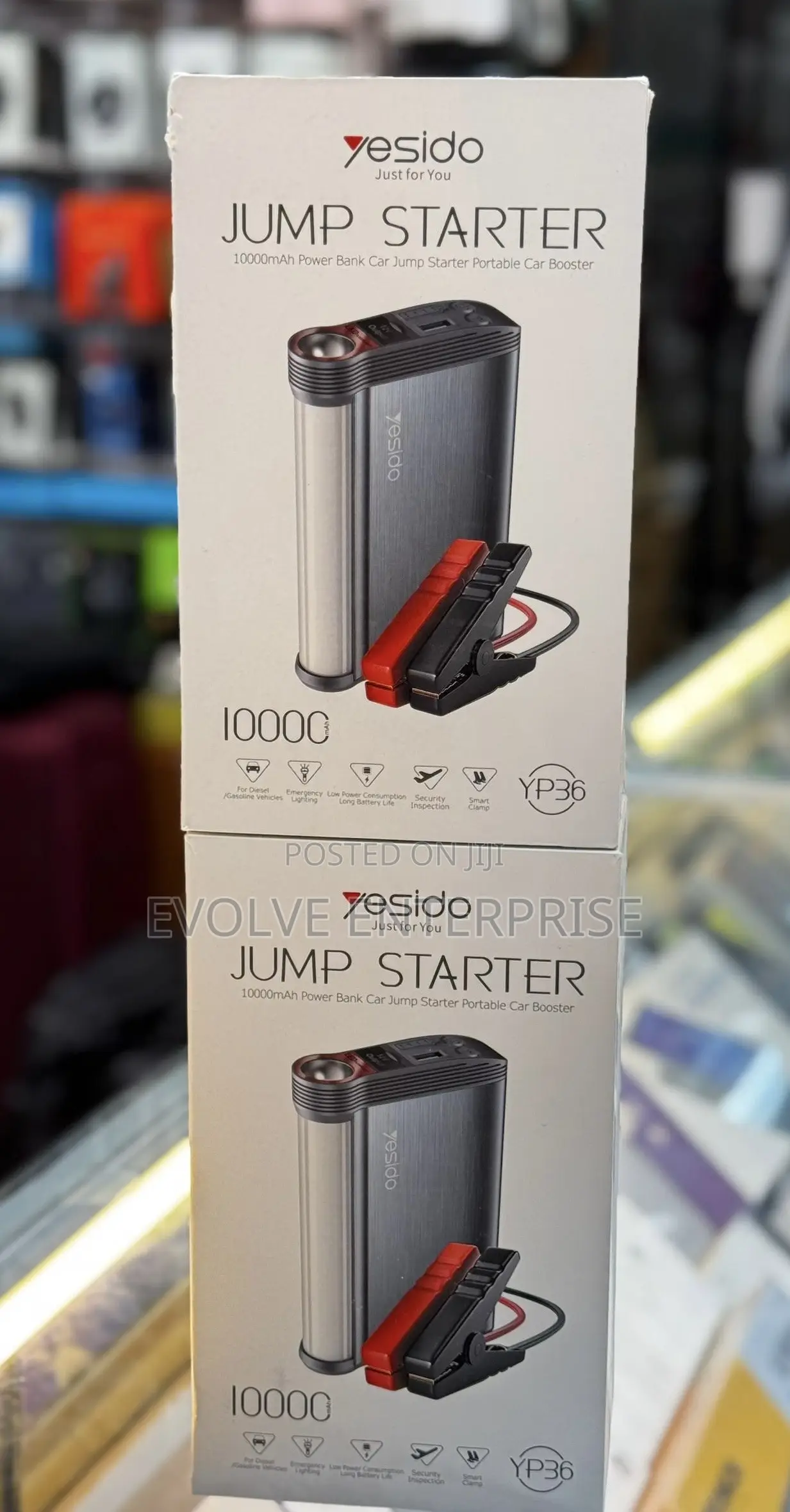 Yesido 10,000mah Power Bank Car Jump Starter