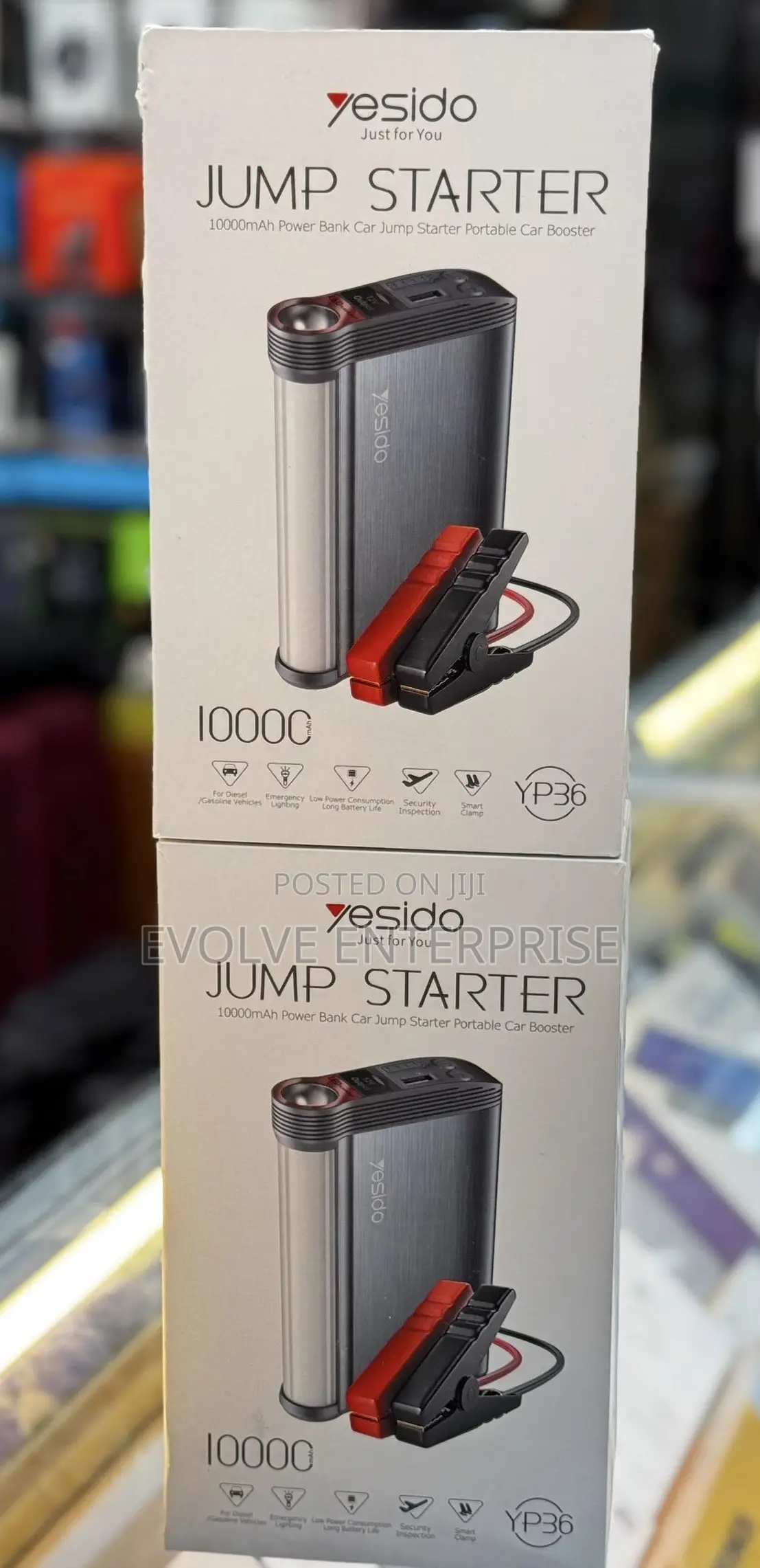 Yesido 10,000mah Power Bank Car Jump Starter