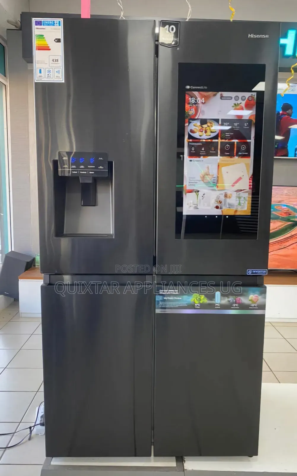Hisense 680L Smart Nofrost Side-by-Side Fridge| Wifi |Youtub
