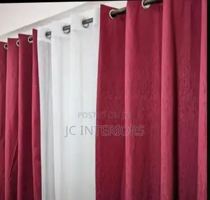 Plain Maroon Curtains