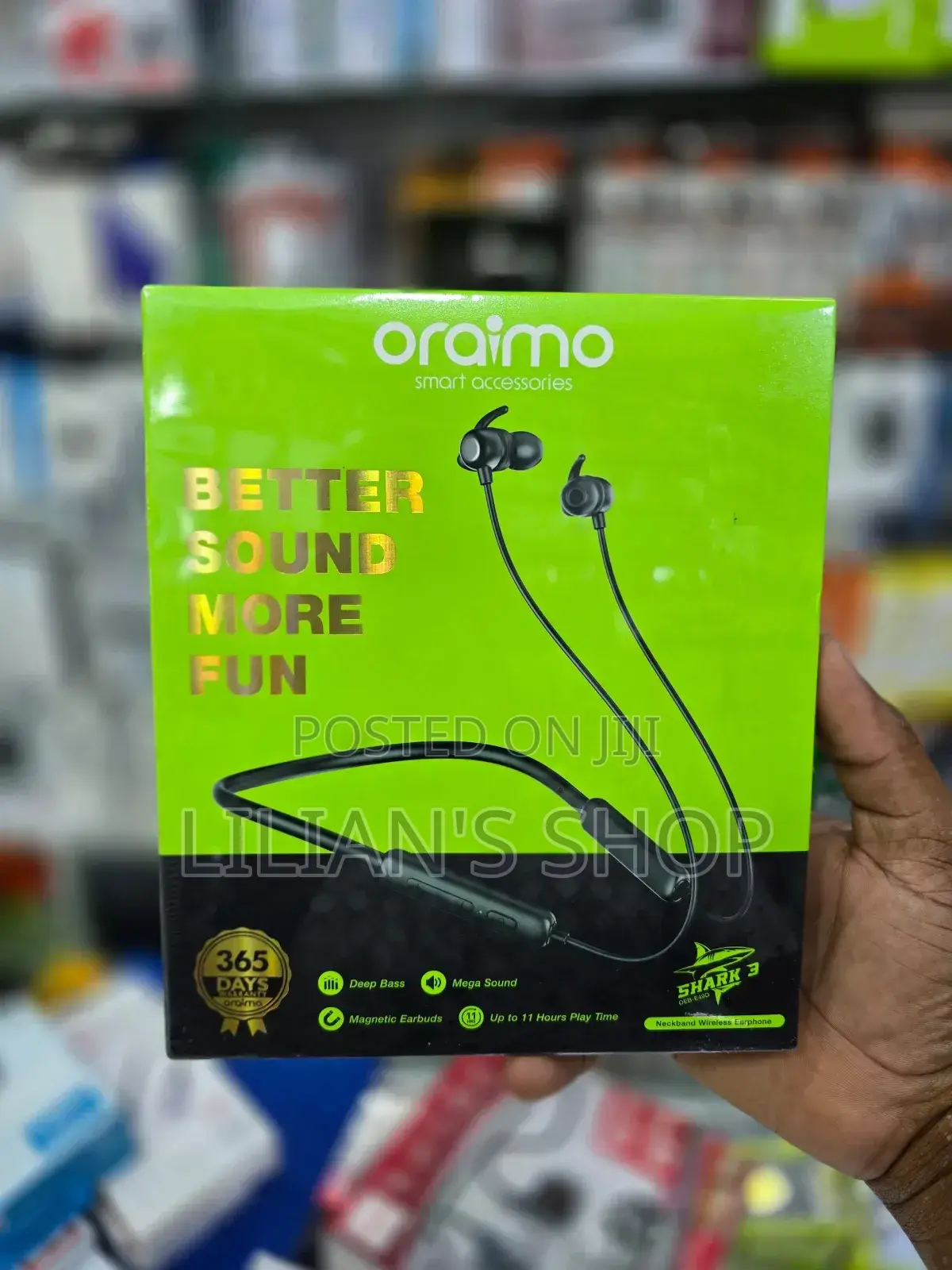 Oraimo Shark 3 Black Neckbands