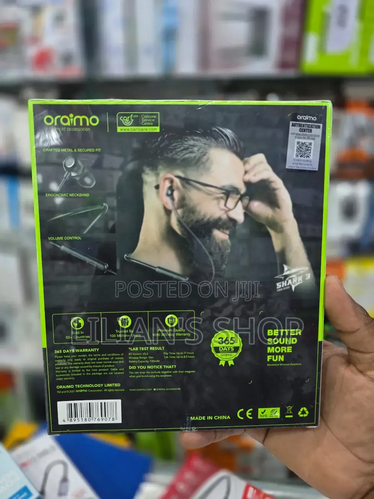 Oraimo Shark 3 Black Neckbands