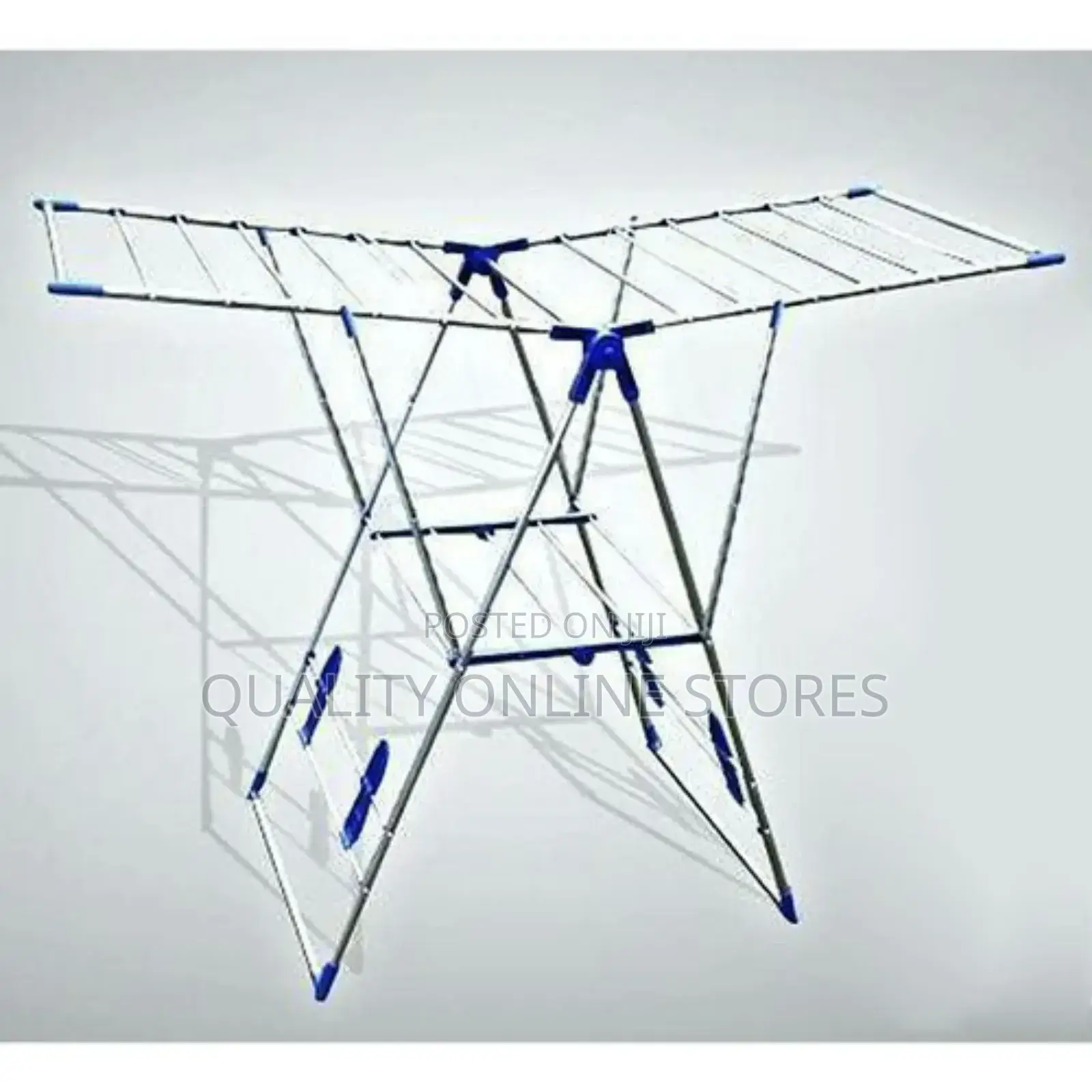 Steel Clothes Rack, Dryer. Drying, Rod, Hanger - White, Blue