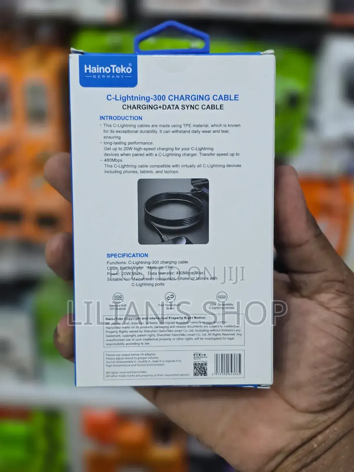C Lighting 300 Charging Cable 3M